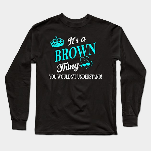 BROWN Long Sleeve T-Shirt by Esssy